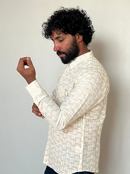 Cloudy Cream Botanica Shirt