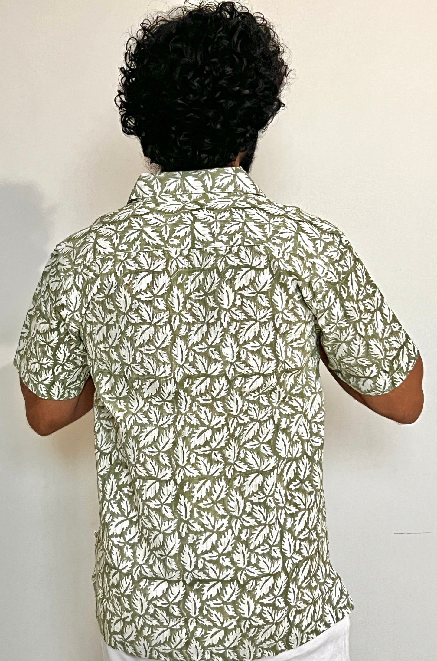Zesty Green Half Sleeves Shirt