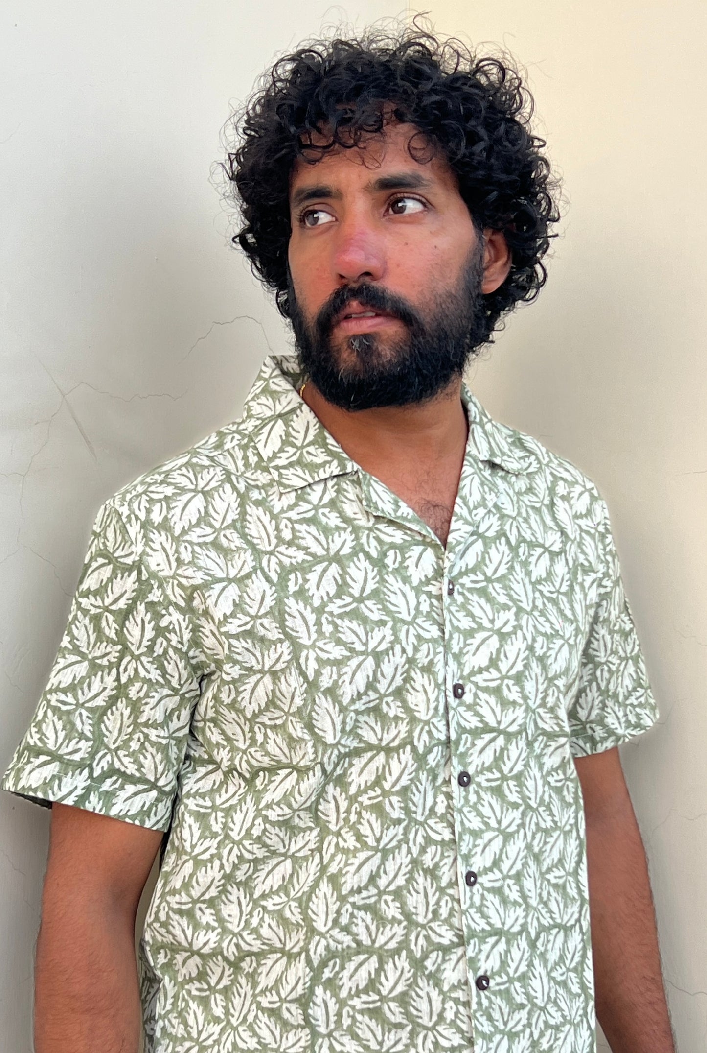 Zesty Green Half Sleeves Shirt